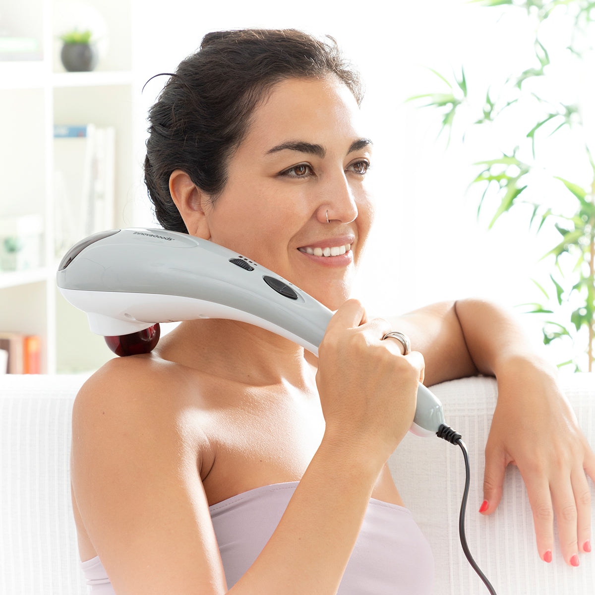Electric Handheld Massager Halaxer InnovaGoods - MassageKraft