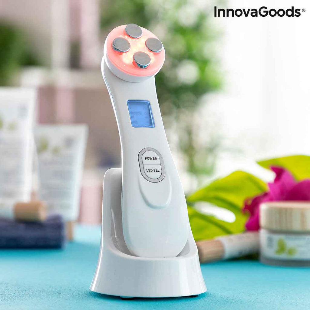 Facial Massager with Radiofrequency, Phototherapy and