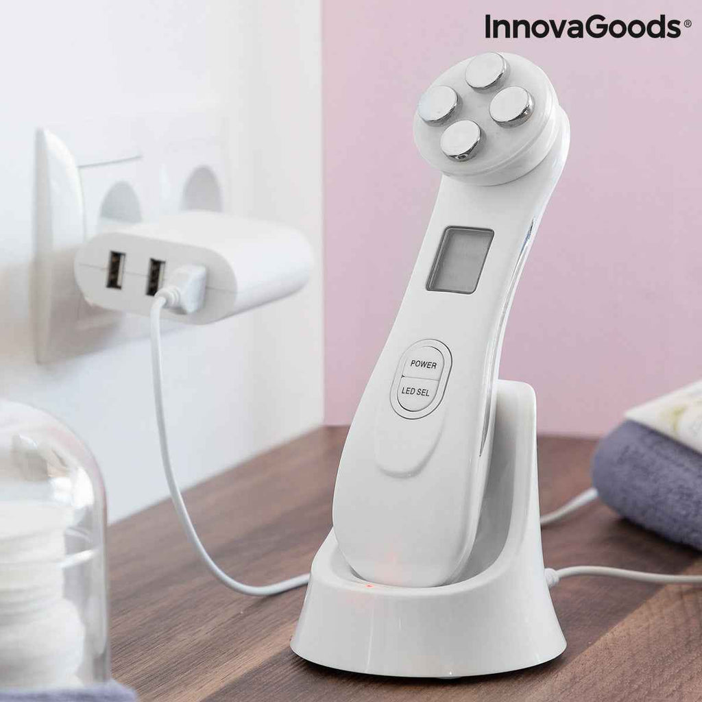 Facial Massager with Radiofrequency, Phototherapy and