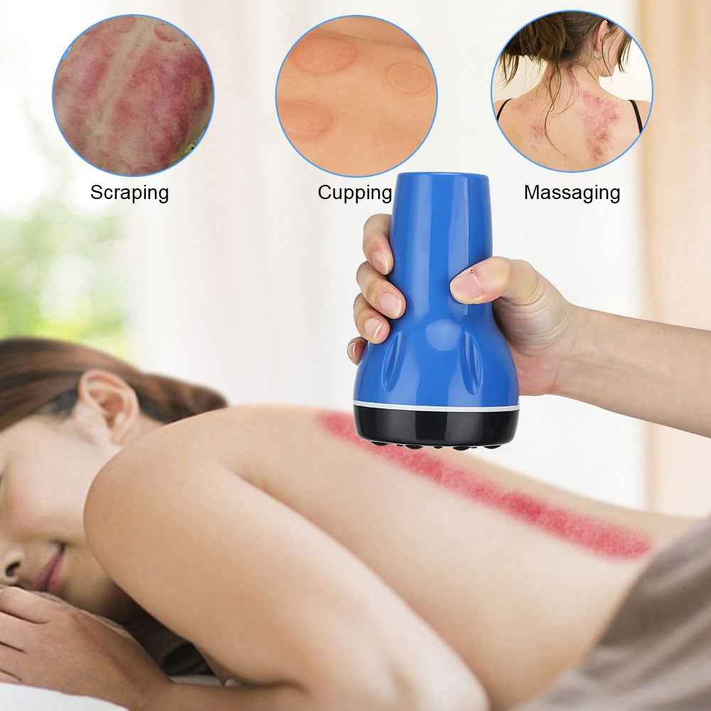 Electric Guasha Massager for Fat Burning and Body Slimming with Vacuum Function