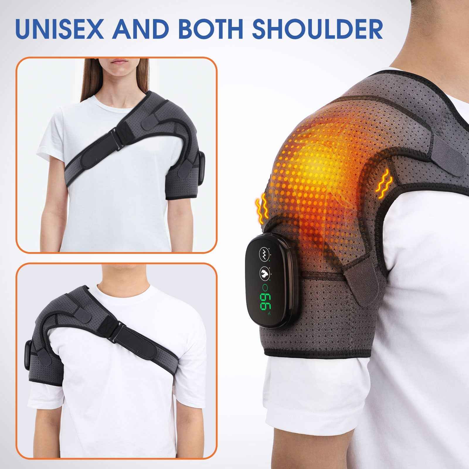 Heating Massage Shoulder Brace Support for Arthritis and Injury Relief