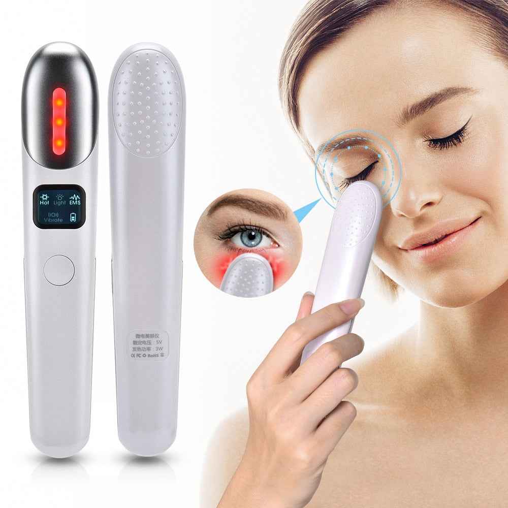 Electric Eye Massager Anti Wrinkle USB Rechargeable 4-in-1 Eye Massage