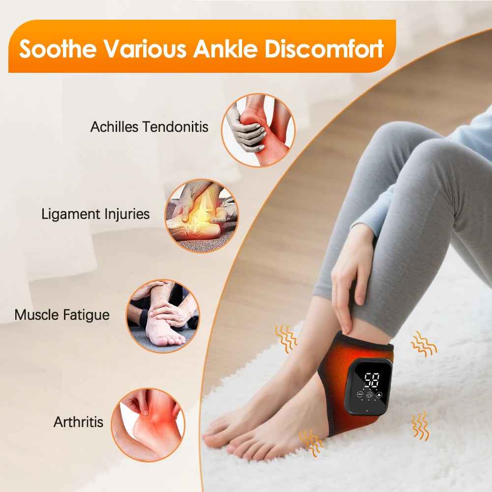 Foot Heat Massager Hot Compresses Vibration Massager Ankle Protection