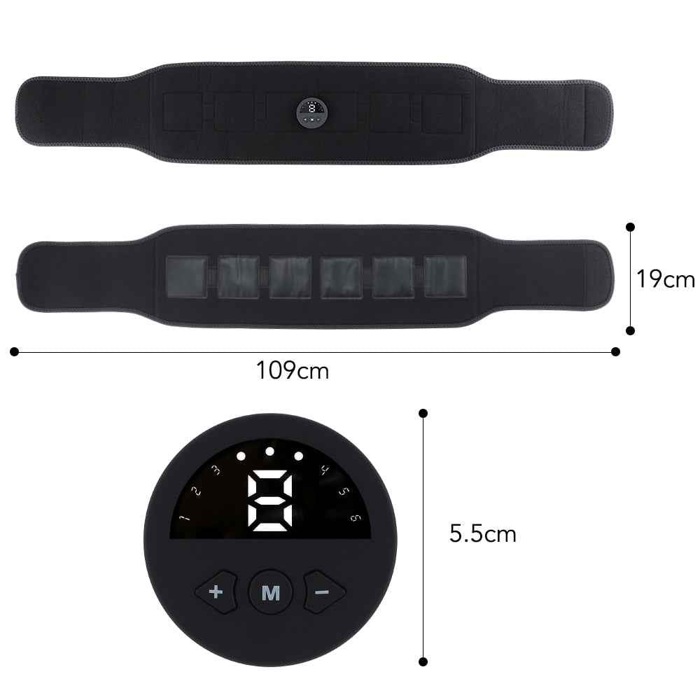 EMS Body Massager Belt for Abdomen Muscle & Anti-Cellulite Therapy