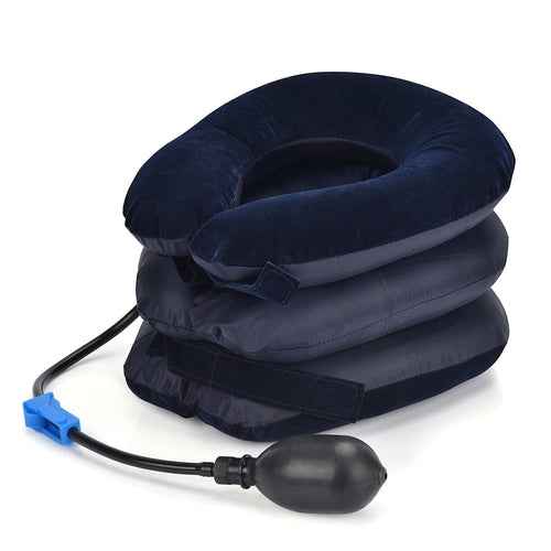 Neck Traction Support Device - 3/4 Layer Inflatable Air Cervical Neck Massager