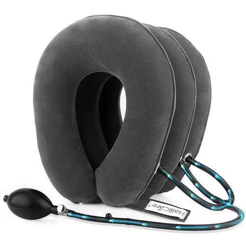 Neck Traction Support Device - 3/4 Layer Inflatable Air Cervical Neck Massager