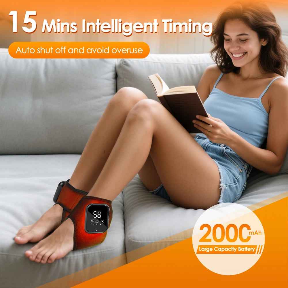 Foot Heat Massager Hot Compresses Vibration Massager Ankle Protection