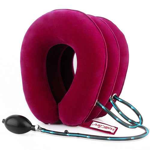 Neck Traction Support Device - 3/4 Layer Inflatable Air Cervical Neck Massager