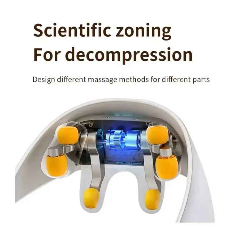 Shiatsu 5D Neck and Back Massager Shawl with Chiropractic Kneading功能