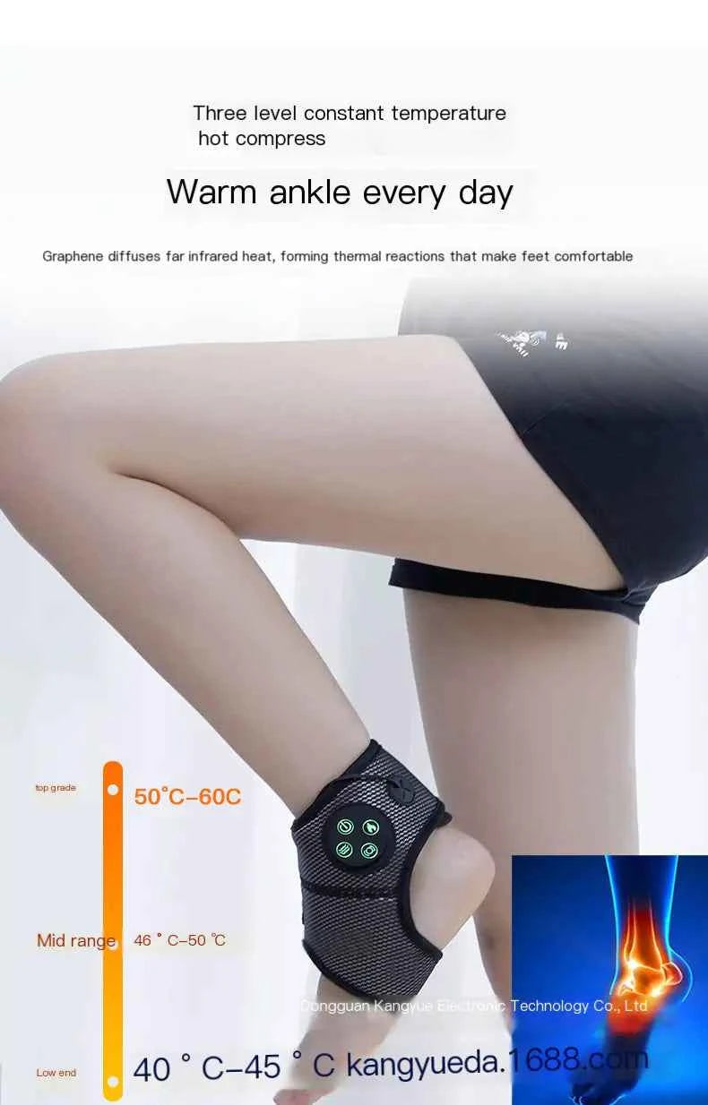 Heated Vibration Ankle Massager - MassageKraft