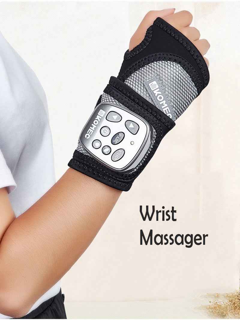 Wireless Vibration Physical Therapy Heating Wrist Massager for Ultimate Comfort
