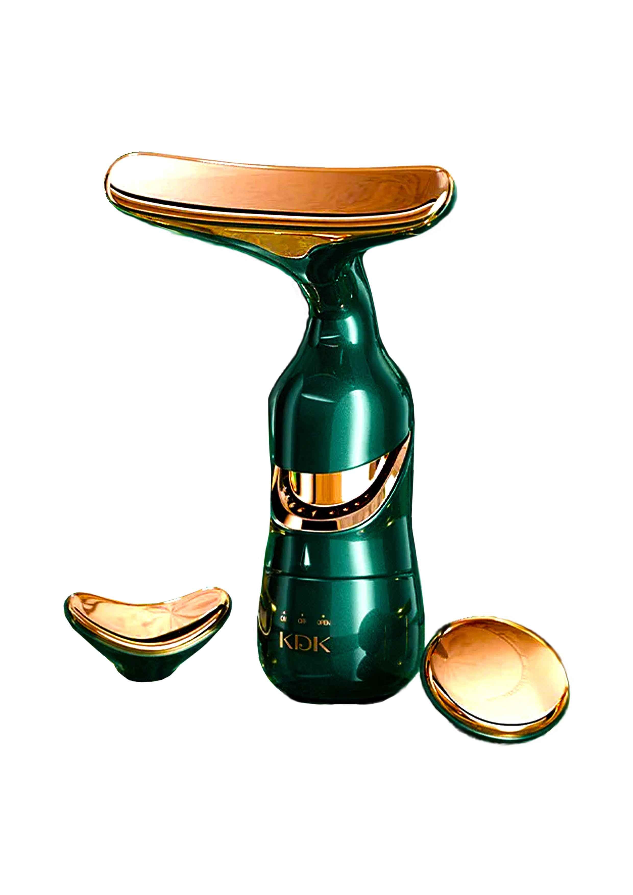 DELPHY Triple Head Facial Massager for High Vibration Lifting - MassageKraft