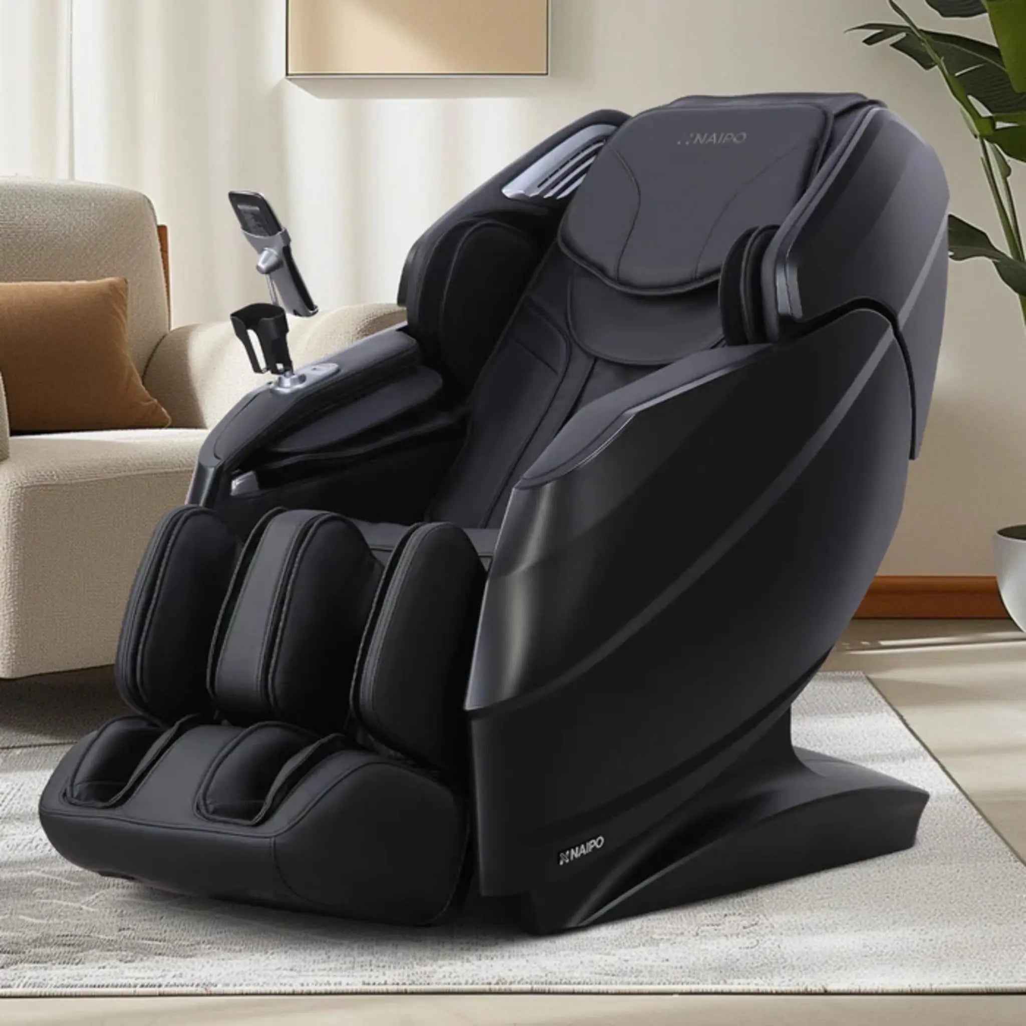 Naipo R50 Massage Chair White - Premium 3D Massage Chair for Ultimate Relaxation - MassageKraft