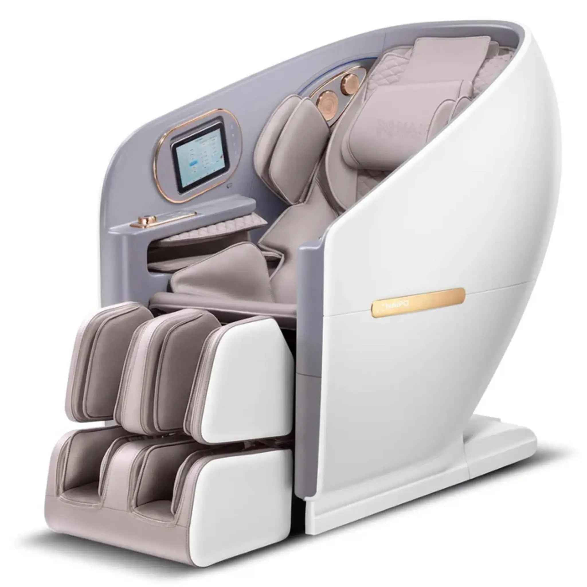 Buy NAIPO S80 4D massage chair Professional White - MassageKraft