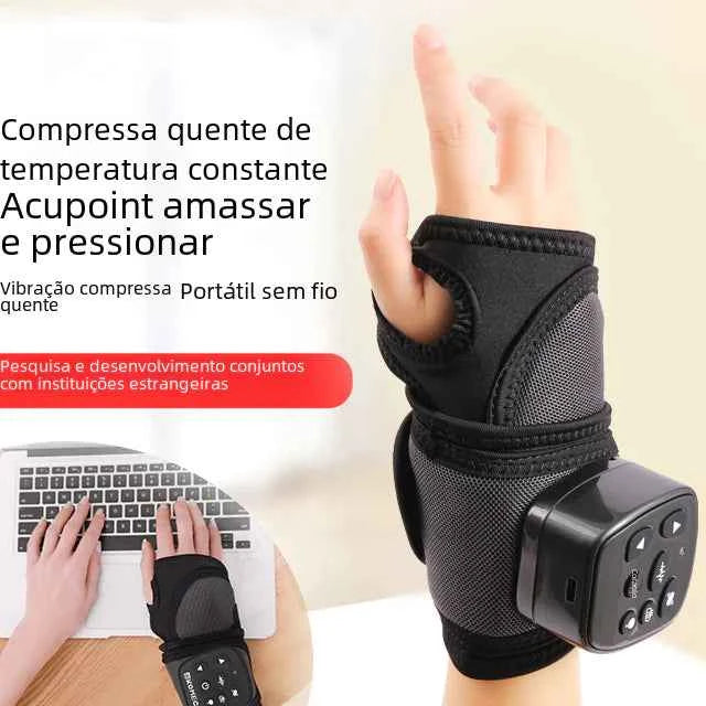 Rechargeable Wrist Massager with Heat Therapy Function - MassageKraft
